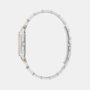Couture Square Women Quartz White Dial Analog Stainless Steel Watch Y85002L1MF