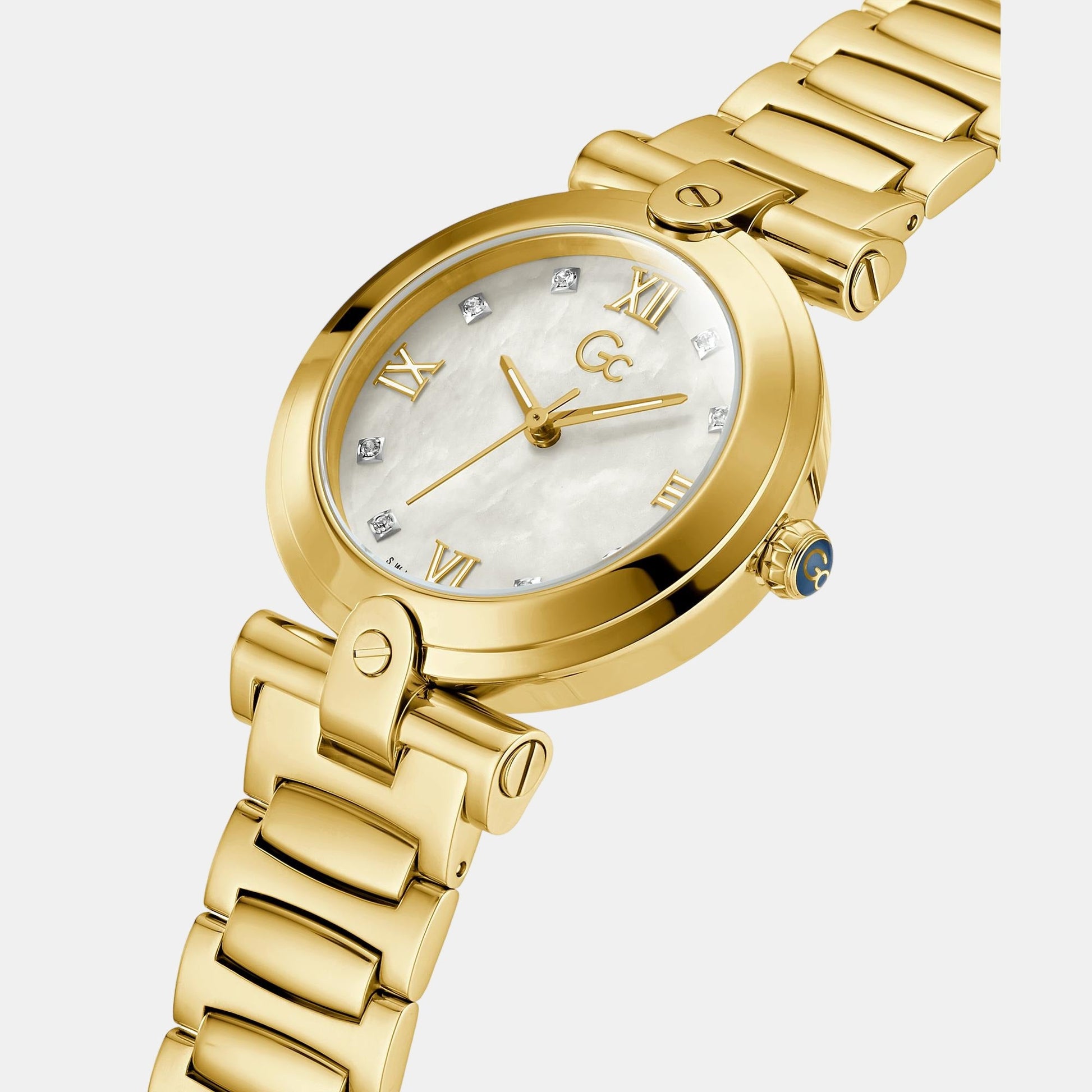 Fusion Women Quartz White Dial Analog Stainless Steel Watch Y96002L1MF