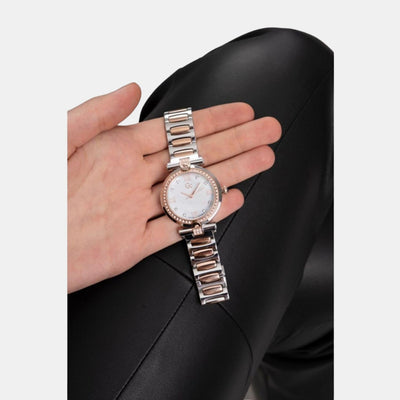 Fusion Women's Women Quartz White Dial Analog Stainless Steel Watch Y96004L1MF