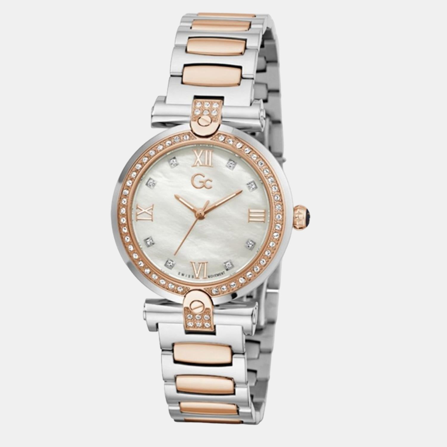 Fusion Women's Women Quartz White Dial Analog Stainless Steel Watch Y96004L1MF