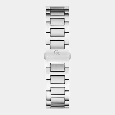 Gc Coussin Shape Women Quartz Grey Dial Chronograph Stainless Steel Watch Y99022G5MF