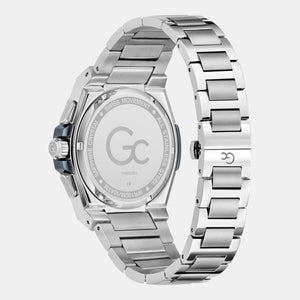 Coussin Shape Men Quartz Beige Dial Chronograph Stainless Steel Watch Y99023G1