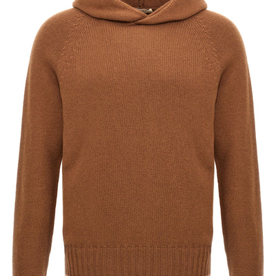 Ma'ry'ya Wool Hooded Sweater