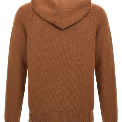 Ma'ry'ya Wool Hooded Sweater