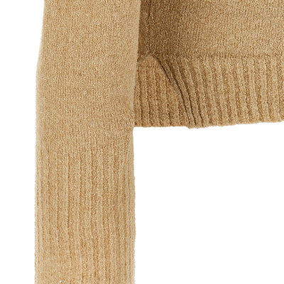Ma'ry'ya Bouclé Cotton Polo Shirt
