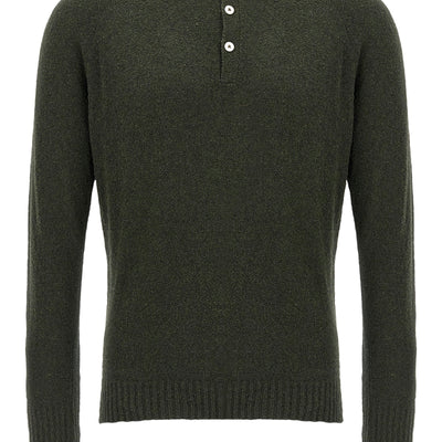 Ma'ry'ya Bouclé Cotton Polo Shirt