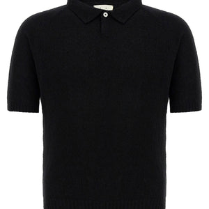 Ma'ry'ya Bouclé Cotton Polo Shirt