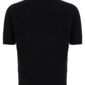 Ma'ry'ya Bouclé Cotton Polo Shirt