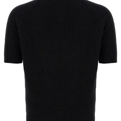 Ma'ry'ya Bouclé Cotton Polo Shirt