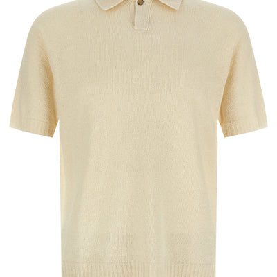 Ma'ry'ya Spongy Effect Polo Shirt