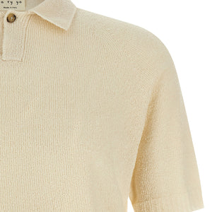 Ma'ry'ya Spongy Effect Polo Shirt