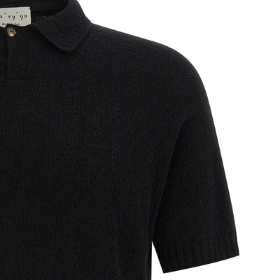 Ma'ry'ya Spongy Effect Polo Shirt