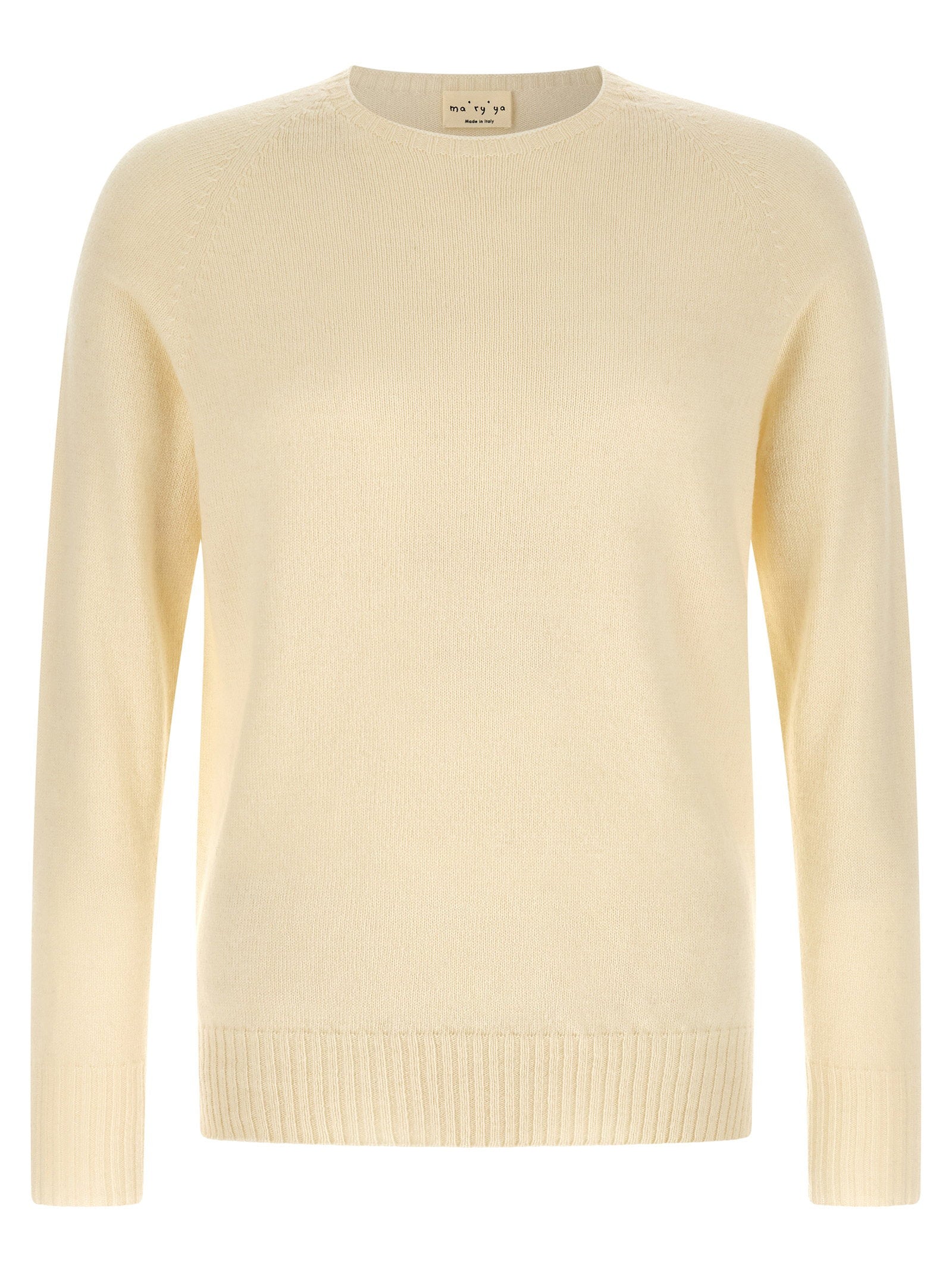 Ma'ry'ya Crew-neck Sweater With Slits