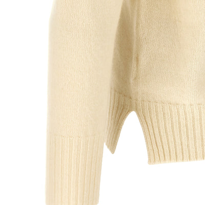 Ma'ry'ya Crew-neck Sweater With Slits