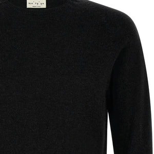 Ma'ry'ya Crew-neck Sweater With Slits