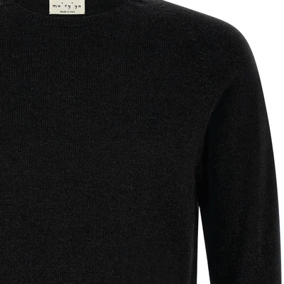 Ma'ry'ya Crew-neck Sweater With Slits