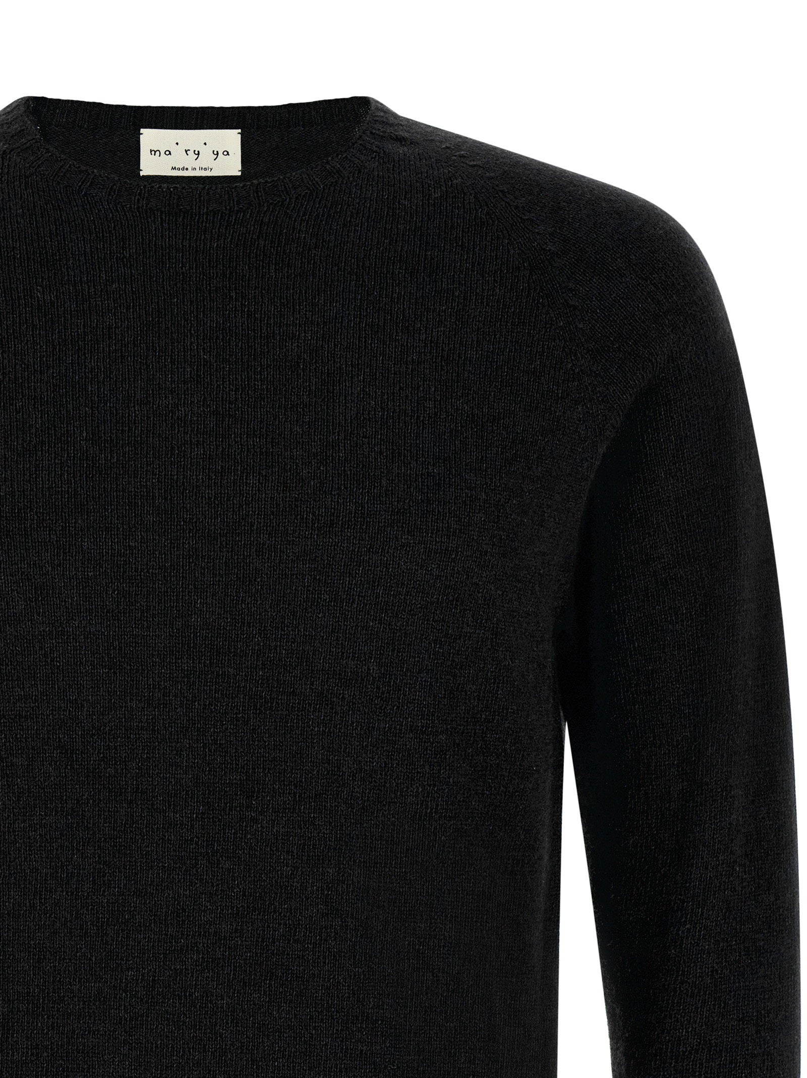 Ma'ry'ya Crew-neck Sweater With Slits