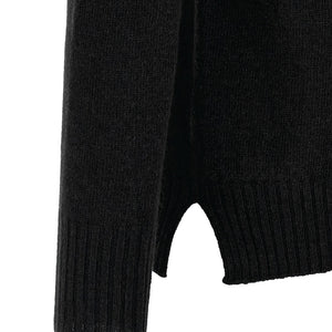 Ma'ry'ya Crew-neck Sweater With Slits
