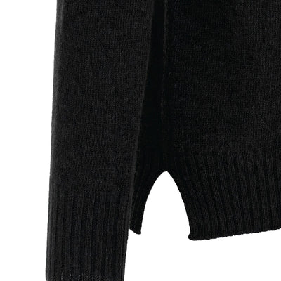 Ma'ry'ya Crew-neck Sweater With Slits