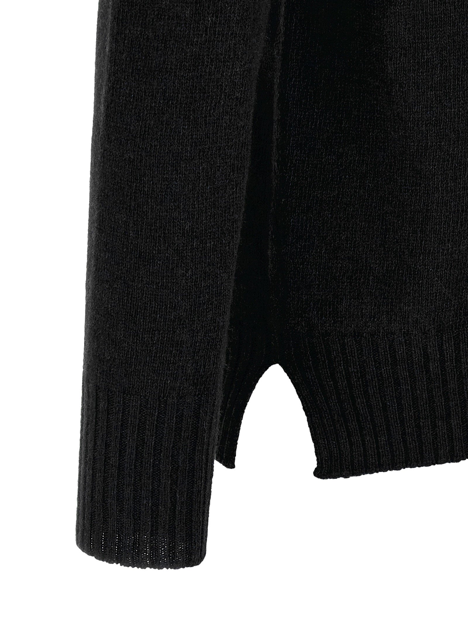Ma'ry'ya Crew-neck Sweater With Slits