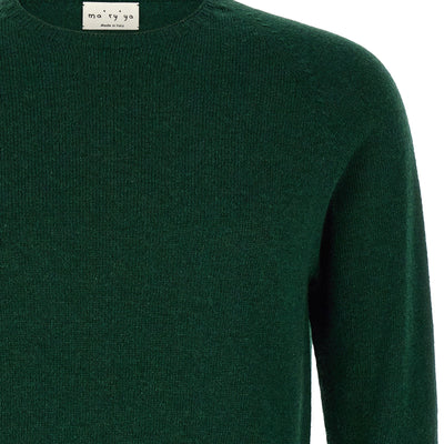 Ma'ry'ya Crew-neck Sweater With Slits