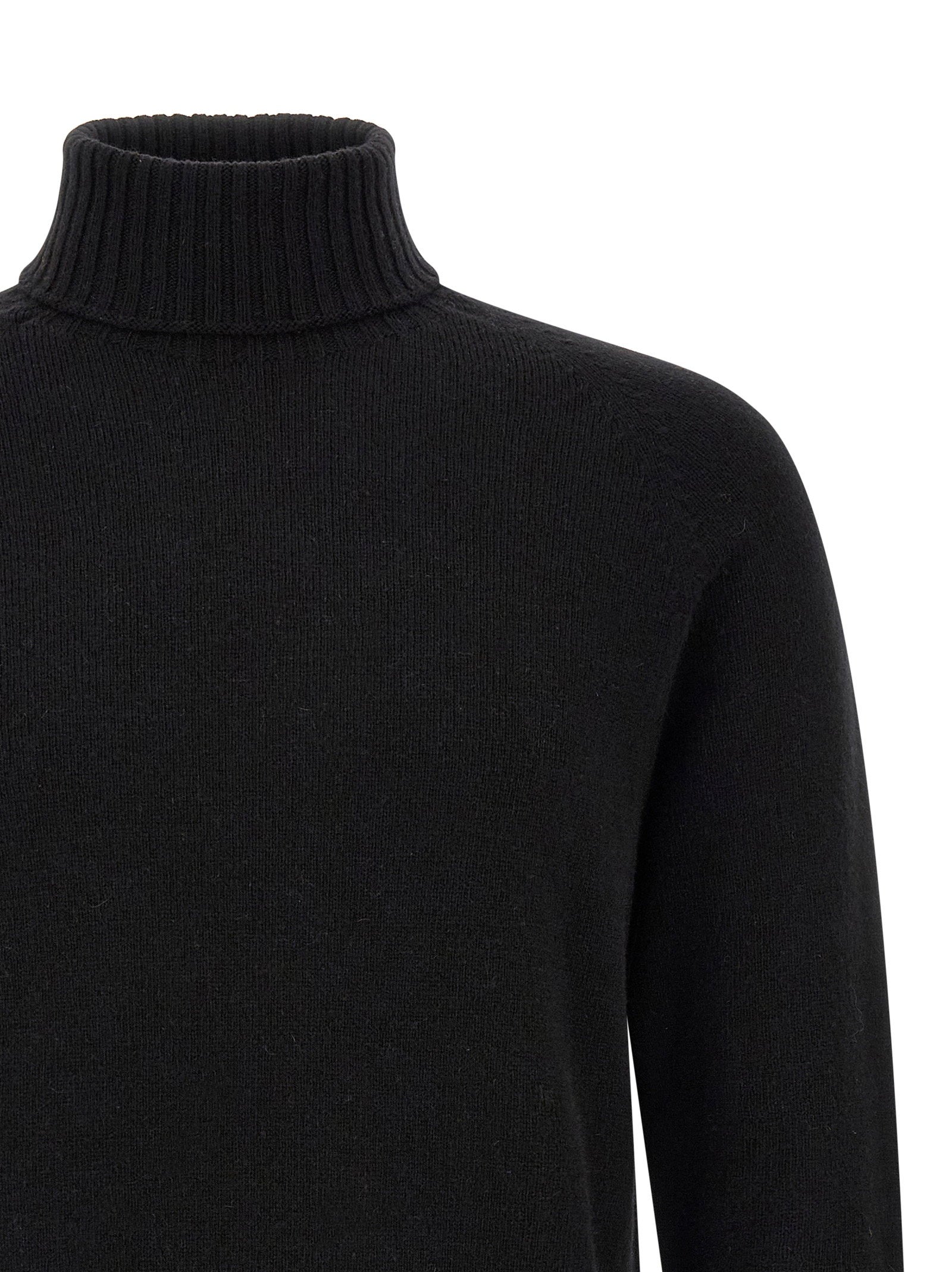 Ma'ry'ya High Neck Sweater With Slits