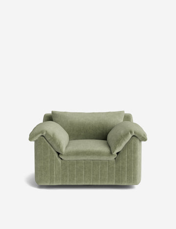 Sage Performance Striated Velvet