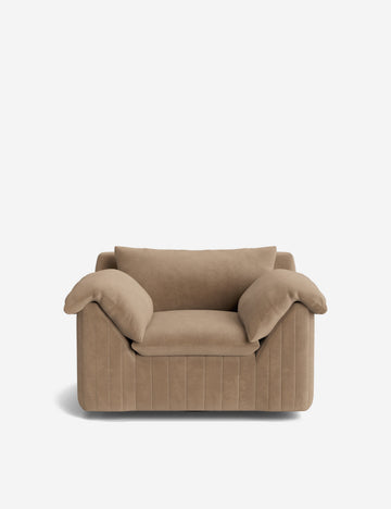 Taupe Faux Mohair