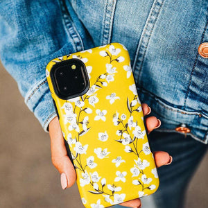 Floral Forest | Yellow Cherry Blossom Floral Samsung Case