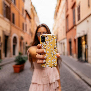 Floral Forest | Yellow Cherry Blossom Floral Samsung Case