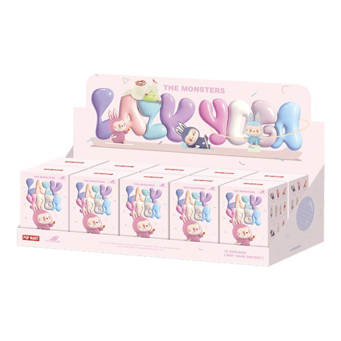 Pop Mart Labubu The Monsters Lazy Yoga Series Figures Sealed Case (10 Blind Boxes)