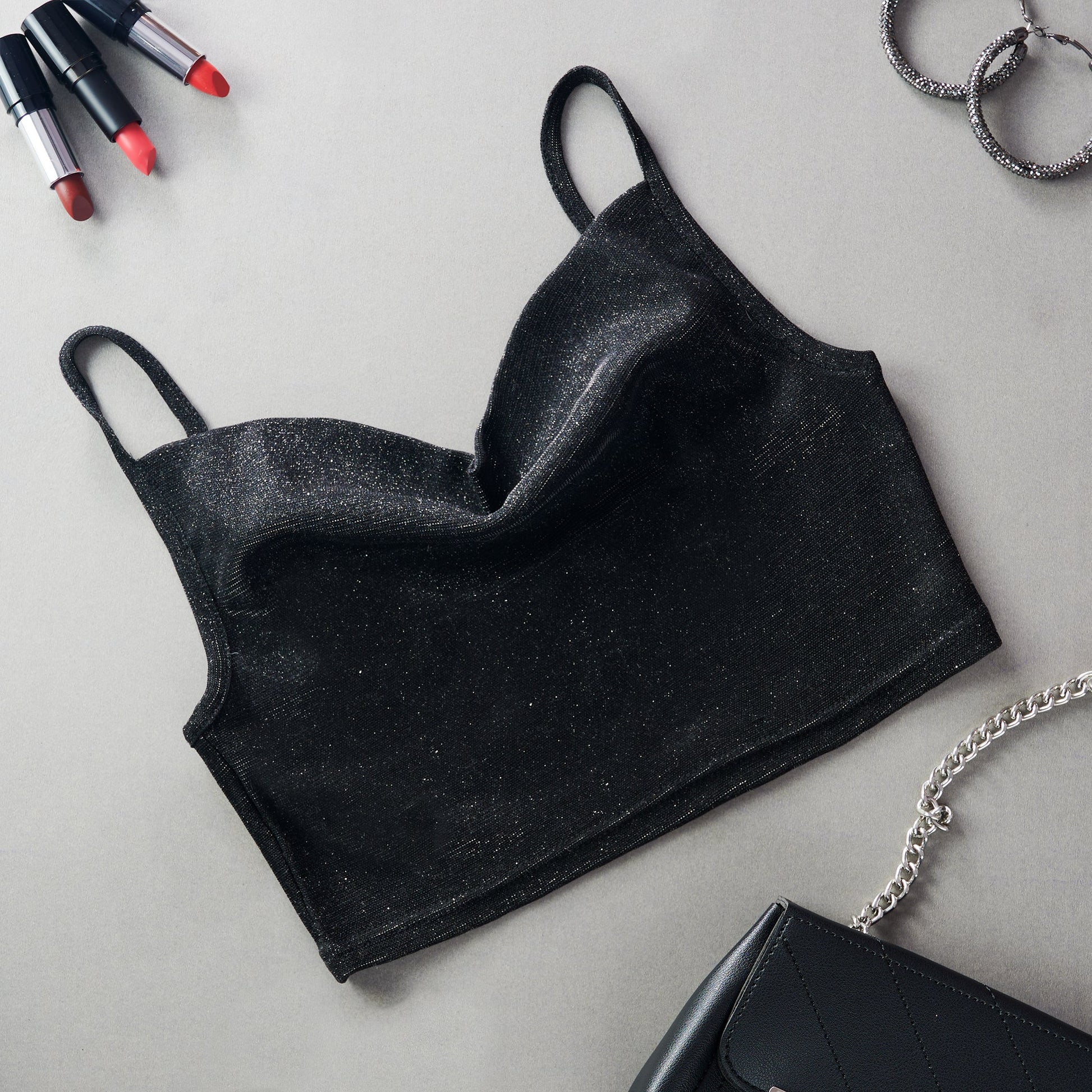 Black Shimmer Top