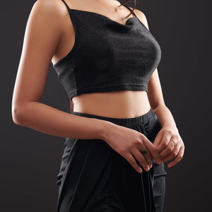 Black Shimmer Top
