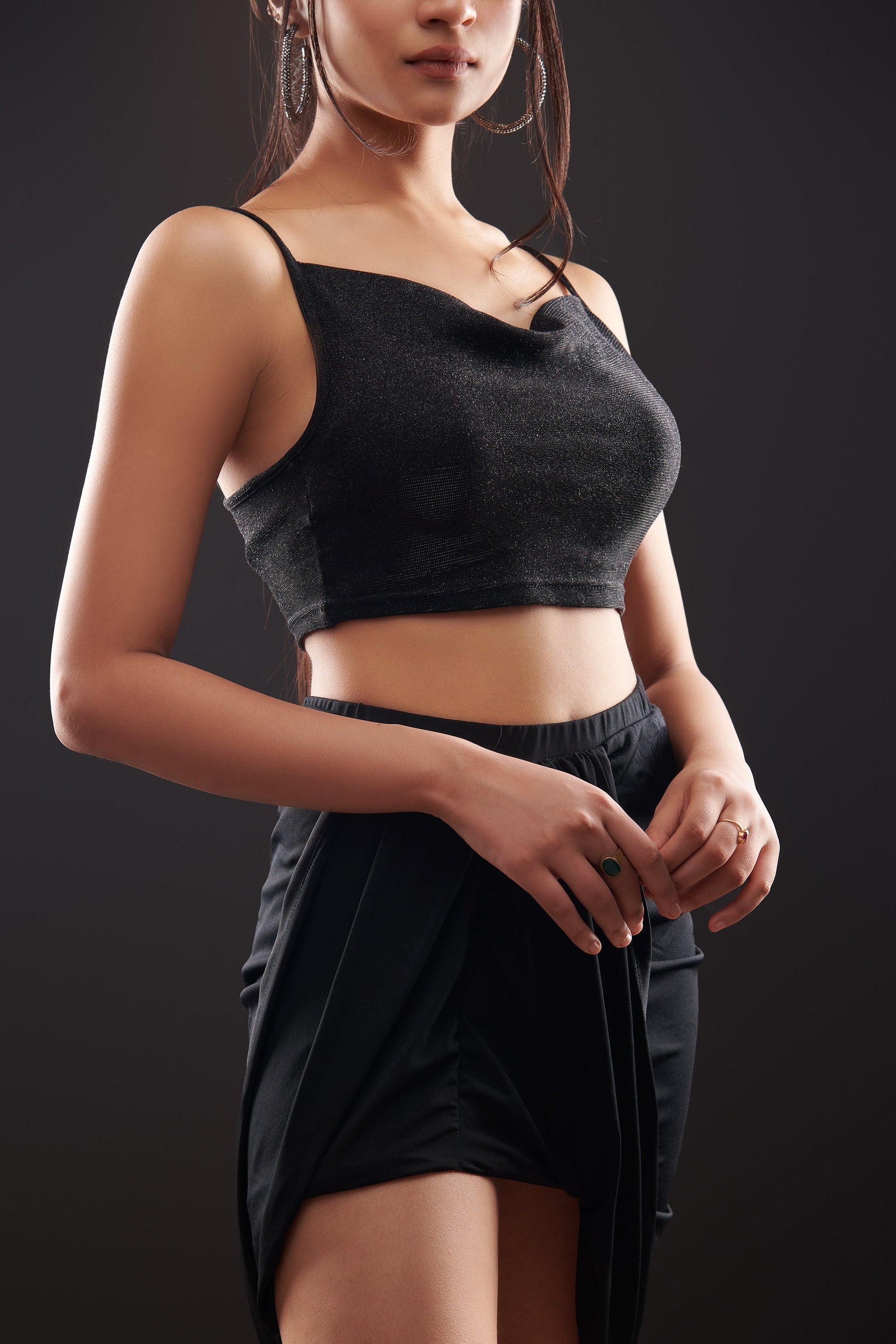 Black Shimmer Top