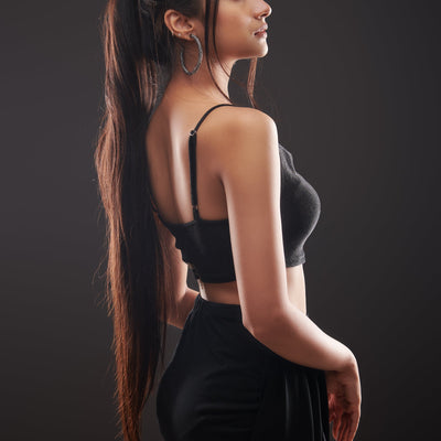 Black Shimmer Top