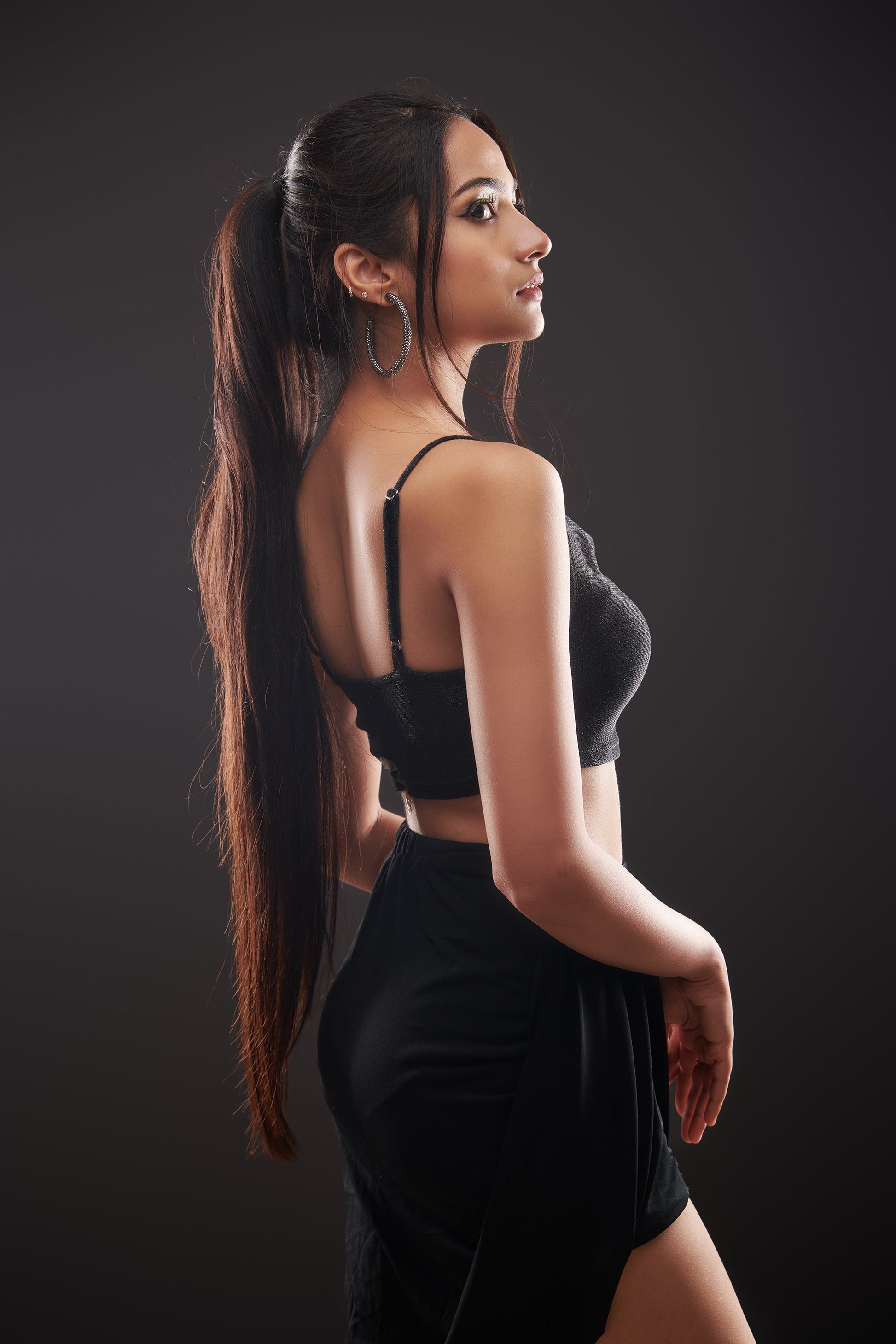 Black Shimmer Top