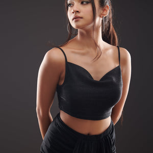 Black Shimmer Top