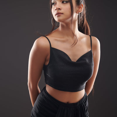 Black Shimmer Top