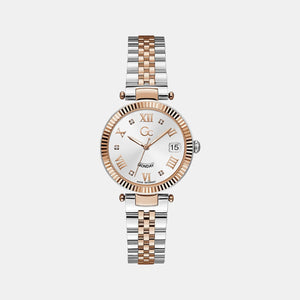 Flair Women Quartz White Dial Analog Stainless Steel Watch Z01003L1MF