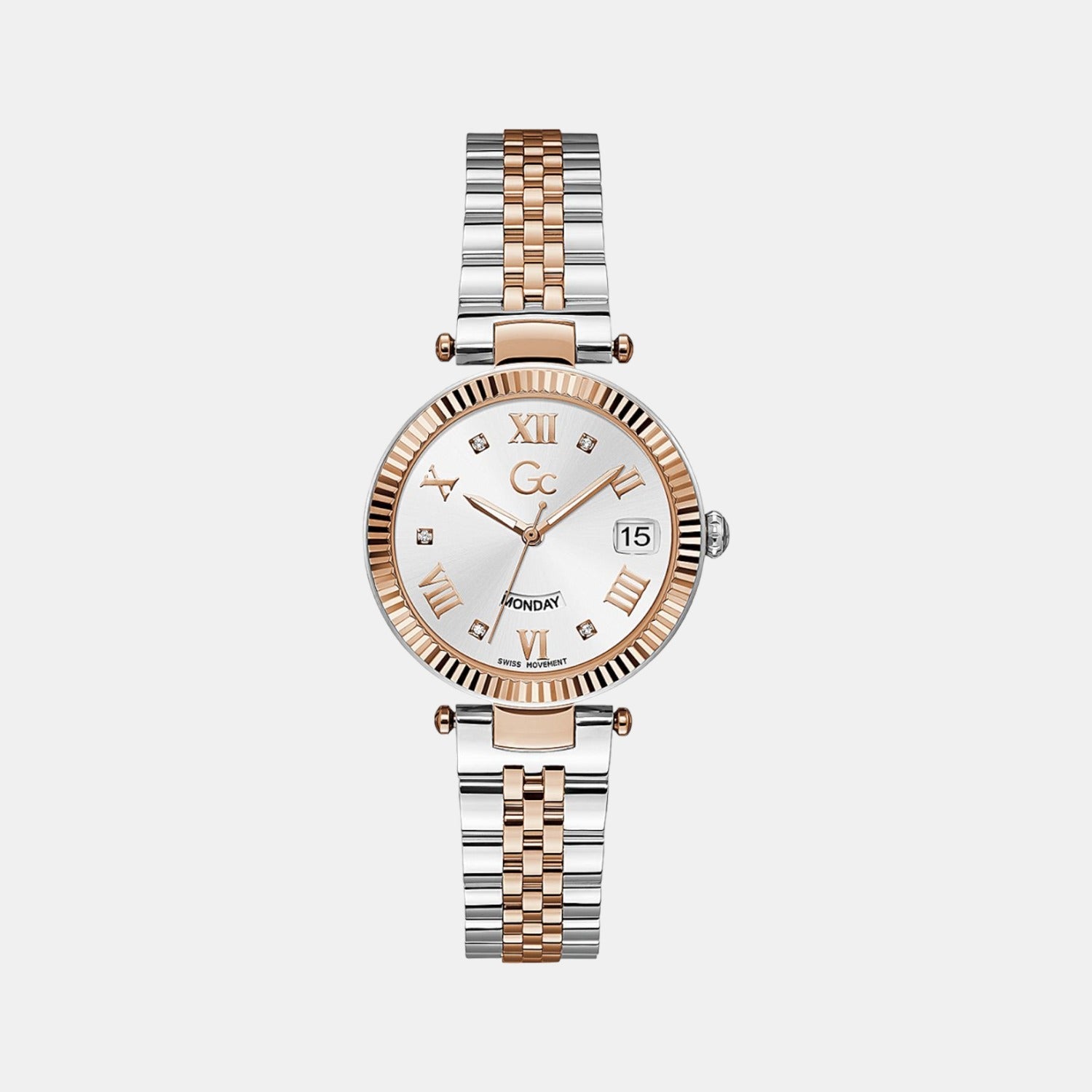 Flair Women Quartz White Dial Analog Stainless Steel Watch Z01003L1MF