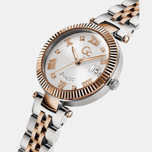 Flair Women Quartz White Dial Analog Stainless Steel Watch Z01003L1MF
