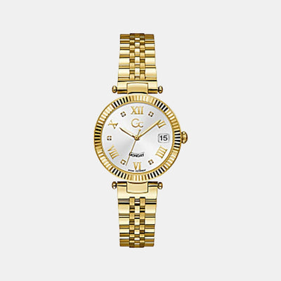 Flair Women Quartz White Dial Analog Stainless Steel Watch Z01004L1MF