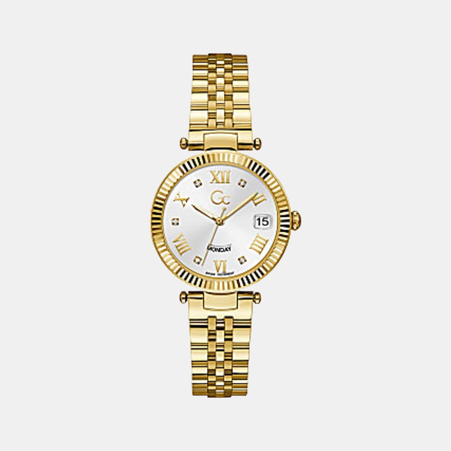 Flair Women Quartz White Dial Analog Stainless Steel Watch Z01004L1MF