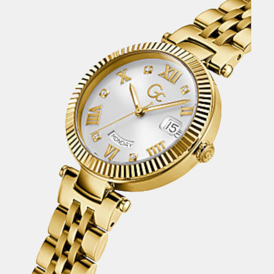 Flair Women Quartz White Dial Analog Stainless Steel Watch Z01004L1MF