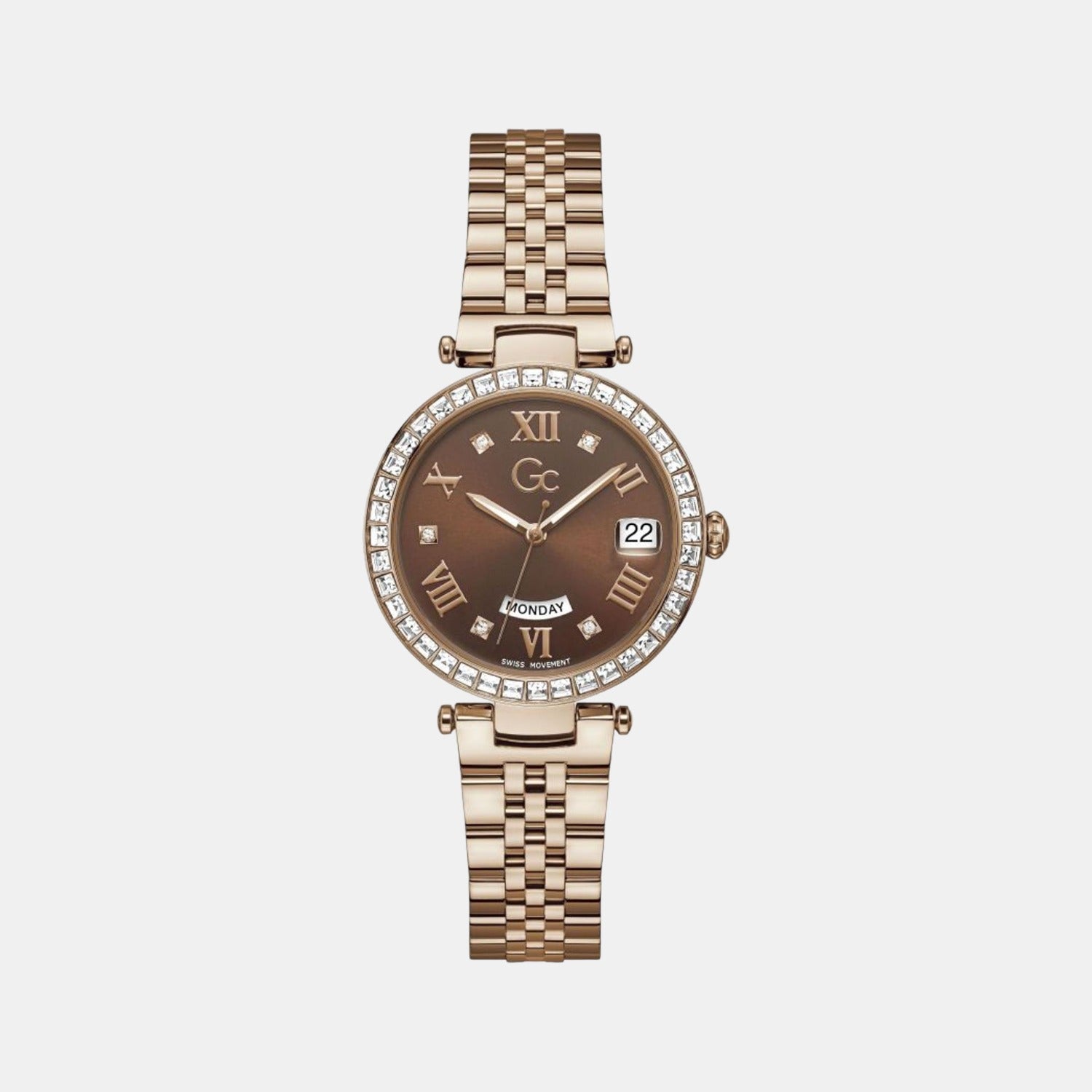 Flair Women Quartz Brown Dial Analog Stainless Steel Watch Z01009L4MF