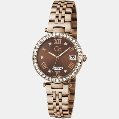 Flair Women Quartz Brown Dial Analog Stainless Steel Watch Z01009L4MF