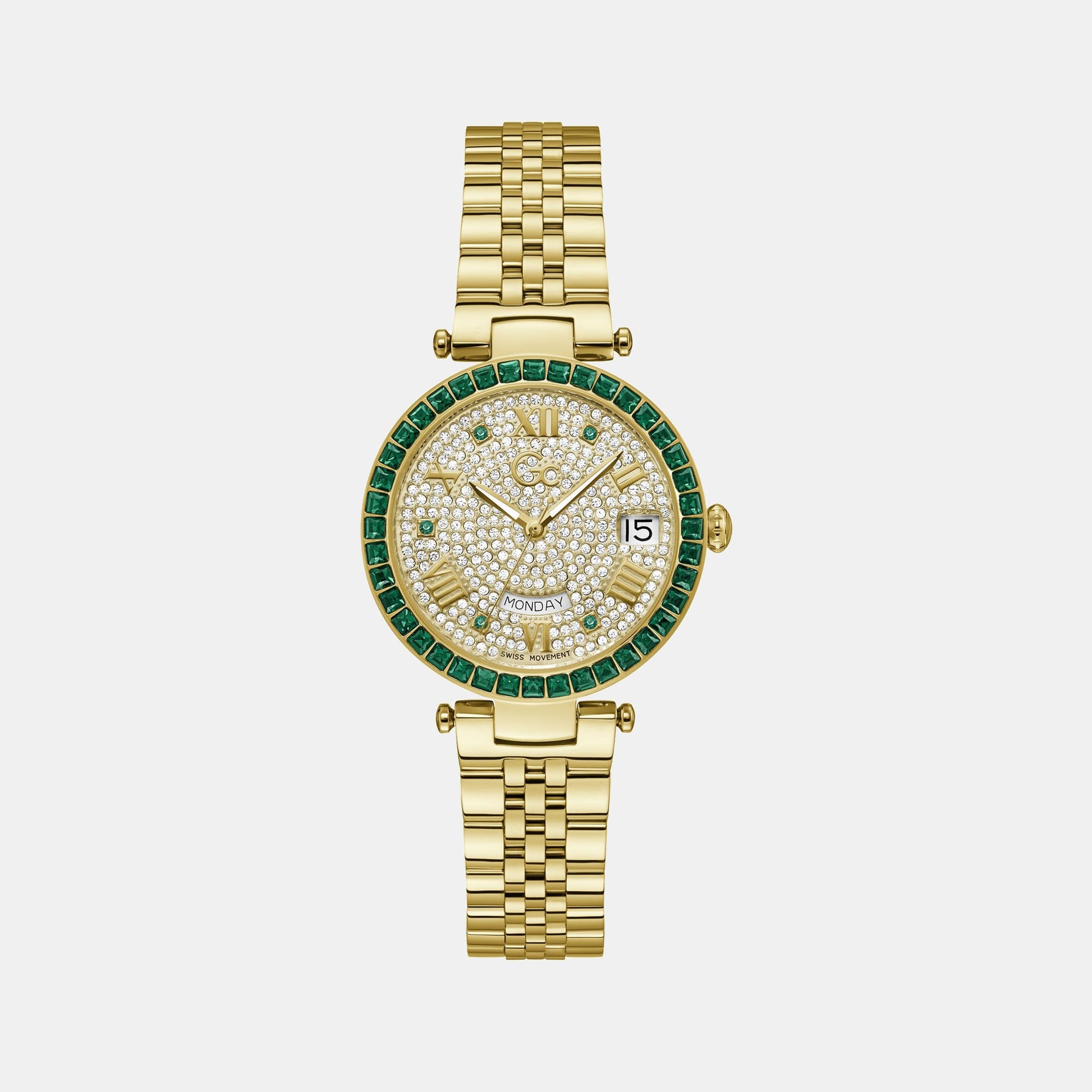 Flair Crystal Women Quartz White Dial Analog Stainless Steel Watch Z01013L1MF