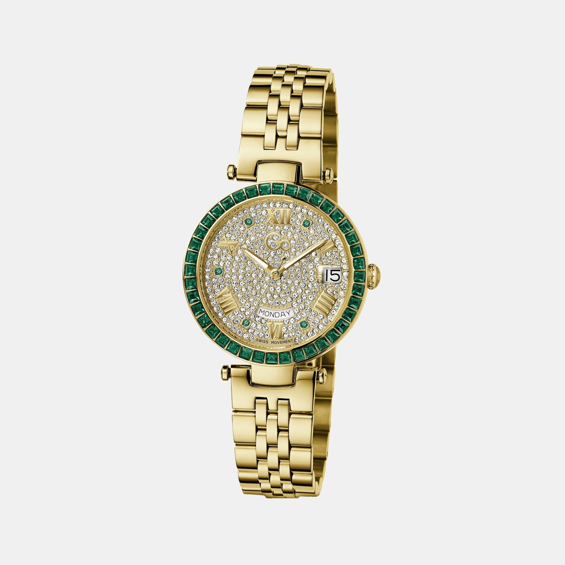 Flair Crystal Women Quartz White Dial Analog Stainless Steel Watch Z01013L1MF