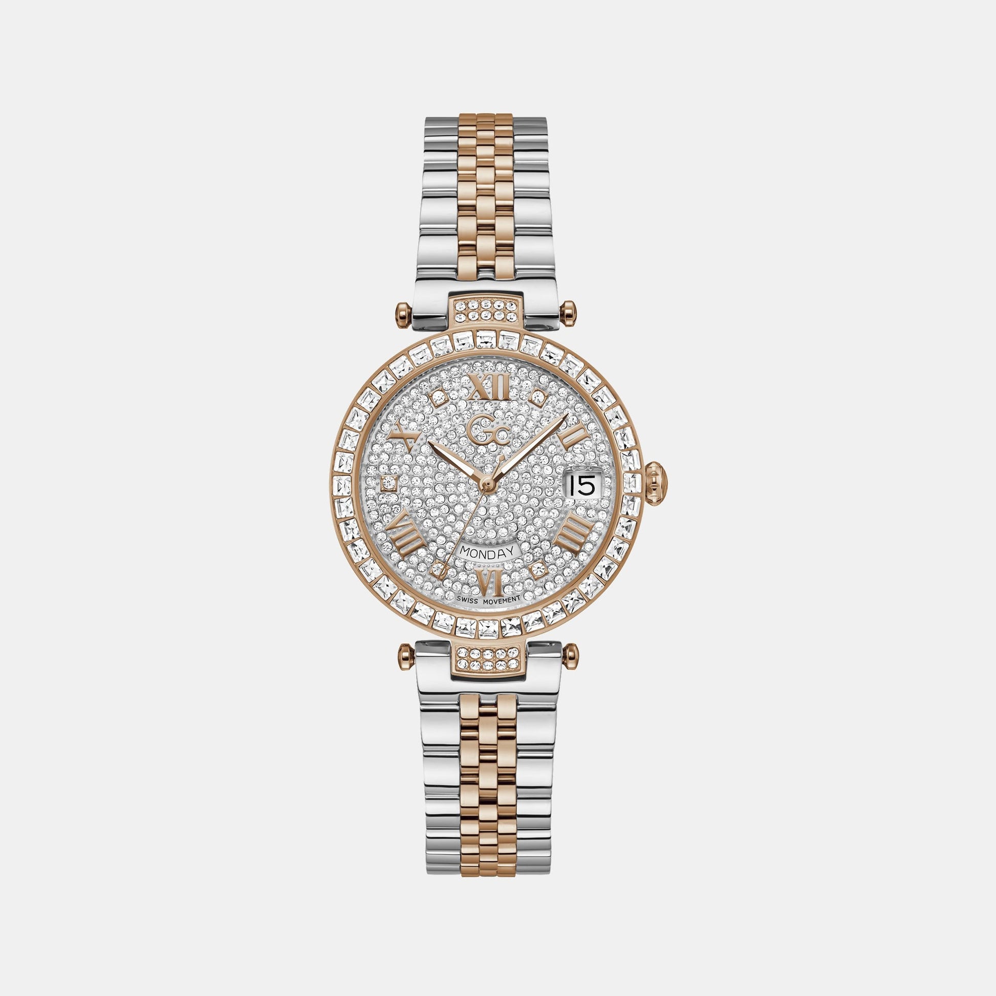 Flair Crystal Women Quartz White Dial Analog Stainless Steel Watch Z01014L1MF