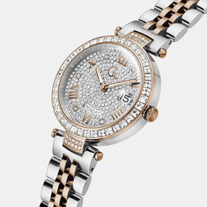Flair Crystal Women Quartz White Dial Analog Stainless Steel Watch Z01014L1MF